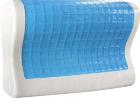 Beauty Home Μαξιλάρι ύπνου Gel Memory Foam Art 4028 Μέτριο 58x38x12 Λευκό