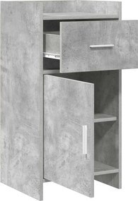 vidaXL Πλαϊνό γραφείο Γκρι Σκυροδέματος 40 x 36 x 80 εκ