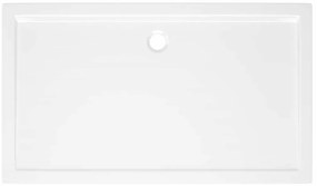 vidaXL Βάση Ντουζιέρας Ορθογώνια Λευκή 70 x 120 εκ. από ABS