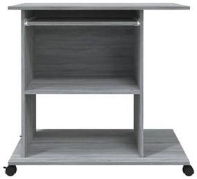 VidaXL Γραφείο Υπολογιστή Γκρι Sonoma 80x50x75 εκ. Επεξεργασμένο Ξύλο