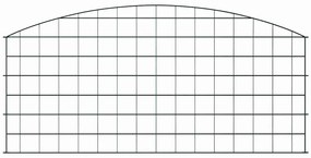 vidaXL Σετ φράχτη για λιμνούλες 5 pcs Πράσινο 100 x 50 cm Ατσάλι