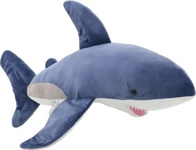 vidaXL Λούτρινο Παιχνίδι Αγκαλιάς White Shark Μπλε και Λευκό