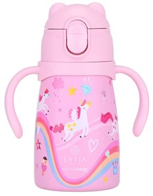 Θερμός Παιδικό Ανοξείδωτος Με Καλαμάκι 300ml-7,3x13x16,5εκ. Rainbow Dreams Save The Aegean Bubble Bottle Estia 01-34221