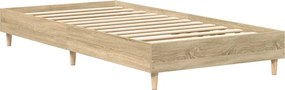 vidaXL Πλαίσιο κρεβατιού χωρίς στρώμα Sonoma Oak 75x190 cm