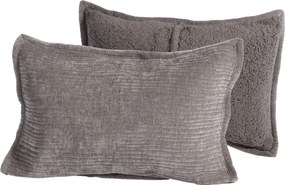 Ζεύγος Μαξιλαροθήκες (52x72) Nef-Nef Homeware Elements Brave Grey