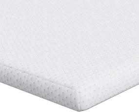 vidaXL Στρώμα επικάλυψης Λευκό 180 x 200 cm Υφασμα Jacquard