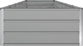 vidaXL Γλάστρα Ανοιχτό γκρι 580 x 100 x 45 εκ Επικαλυμμένος Χάλυβας