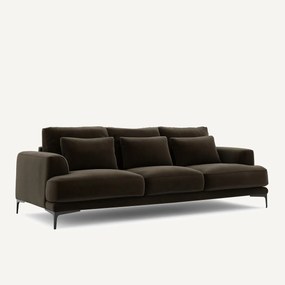 Καναπές 4 θέσεων με βελούδινη ταπετσαρία, Marsile