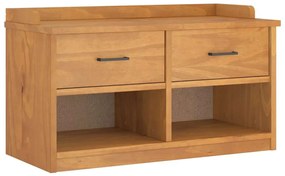 vidaXL Πάγκος διαδρόμου "SANDNES" 87x40x50 εκ. Πεύκο μασίφ ξύλο