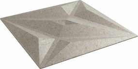 vidaXL Πάνελ τοίχου Αστέρι 48 pcs Αστέρι Μπετόν 50 x 50 cm Φελιζόλ XPS