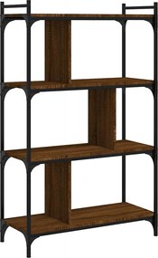vidaXL Βιβλιοθήκη 4 Επιπέδων Καφέ Δρυς 76 x 32 x 123 εκ. Επεξ. Ξύλο