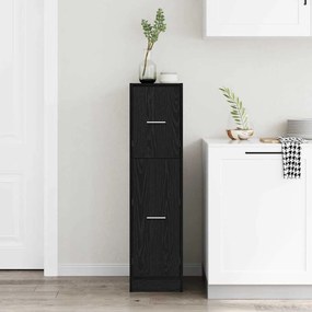 vidaXL Φαρμακοποιϊκή Ντουλάπα Μαύρη δρυς 30 x 41 x 118 εκ.