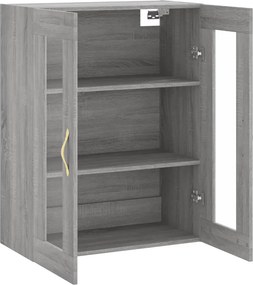 vidaXL Ντουλάπι Τοίχου Γκρι Sonoma 69,5 x 34 x 90 εκ.