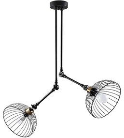 Φωτιστικό Οροφής Beybisi 584TTM1436 83x83x98cm 2xE27 40W Black-Gold Opviq