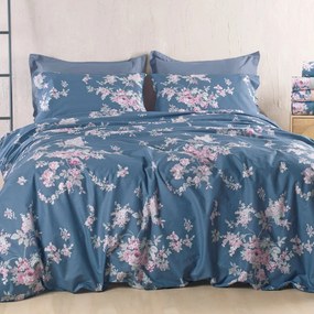Παπλωματοθήκη Υπέρδιπλη (Σετ 20x250) Rythmos Nova Springtime D.Blue