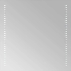 vidaXL Καθρέφτης Μπάνιου με LED 50x50 εκ.