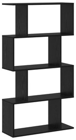 vidaXL Βιβλιοθήκη Μαύρο 70 x 24 x 129 εκ. Επεξεργασμένο ξύλο