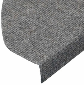 vidaXL Πατάκια Σκάλας Αυτοκόλλητα 30 τεμ. Γκρι 65 x 22,5 x 3,5 εκ.