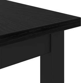 vidaXL τραπέζι Μαύρη Οξυά 100 x 50 x 76,5 εκ.