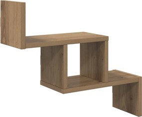 vidaXL Ράφι Τοίχου Artisan Δρυς 48 x 15 x 42 εκ Επεξεργασμένο Ξύλο