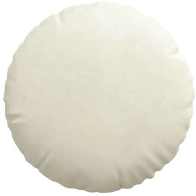 vidaXL Μαξιλάρια καθισμάτων 2 pcs Κρεμ Ø 40 x 13 εκ. Βελούδο