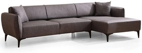 Καναπές Γωνιακός (Δεξιά Γωνία) Belissimo 560ARE1802 270x140x67cm Dark Grey