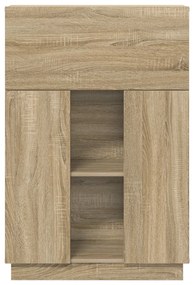 vidaXL Γραφείο Sonoma Oak Sonoma oak Μοριοσανίδα Μεσαίο
