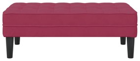 vidaXL Παγκάκι Βαθύ Κόκκινο 113x57x39 εκ. Βελούδο