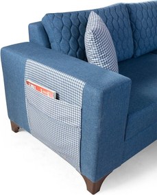 Corner Sofa-Bed Loft - Blue Blue