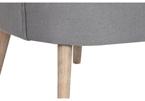 Πολυθρόνα DKD Home Decor Έλατο πολυεστέρας Σκούρο γκρίζο (66 x 70 x 88 cm)