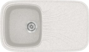 Sanitec Classic 315 (82×50) - Γρανιτένιος νεροχύτης - Metallic ICE