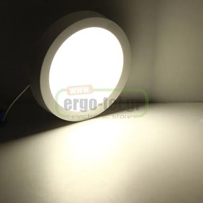 Led panel λευκό στρογγυλό εξωτερικό 20W 230V 4000k ενδιάμεσο λευκό φως 120° 1700lm