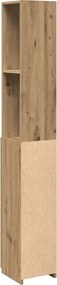 vidaXL Ντουλάπι μπάνιου Δρυς τεχνίτης 25x25x170 cm Κατασκευασμένο ξύλο