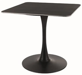 STÓŁ ESPERO II CZARNY MAT/CZARNY 80X80 DIOMMI-80-3300
