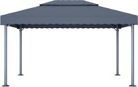 vidaXL Κιόσκι Ανθρακί 400 x 300 εκ. Αλουμινίου