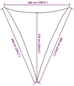 Πανί Σκίασης Μαύρο 5 x 6 x 6 μ. από HDPE 160 γρ./μ² - Μαύρο