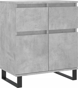 vidaXL Ντουλάπι Γκρι Σκυροδέματος 60x35x70 εκ. Επεξεργασμένο Ξύλο