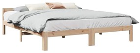 Σκελετός Κρεβατιού Χωρίς Στρώμα 160x200 εκ Μασίφ Ξύλο Πεύκου