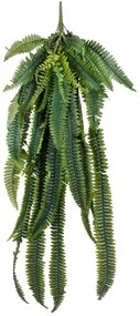 Τεχνητό Κρεμαστό Φυτό Fern 20247 120cm Green Globostar Polyethylene,Fabric