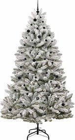 vidaXL Τεχνητό Χριστουγεννιάτικο Δέντρο Πράσινο και Λευκό 270 cm