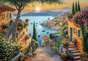 Clementoni Παζλ High Quality Collection Ο Δρόμος προς το Λιμάνι 1500 τμχ - Compact Box