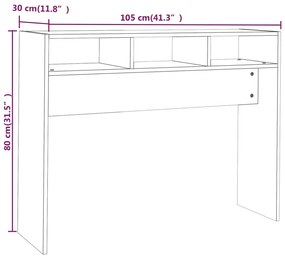 ΤΡΑΠΕΖΑΚΙ ΚΟΝΣΟΛΑ SONOMA ΔΡΥΣ 105 X 30 X 80 ΕΚ. ΑΠΟ ΜΟΡΙΟΣΑΝΙΔΑ 808308