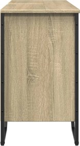 vidaXL Ντουλάπι Νιπτήρα Μπάνιου Sonoma Δρυς 91x35x60 εκ. Επεξ. Ξύλο