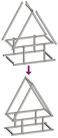 Ράφι για καυσόξυλα 50x25x60 εκ. Ατσάλι ψυχρής έλασης - Πράσινο