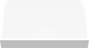 vidaXL Ράφι Περιοδικών Λευκό 65 x 53 x 28,5 εκ Επεξεργασμένο ξύλο