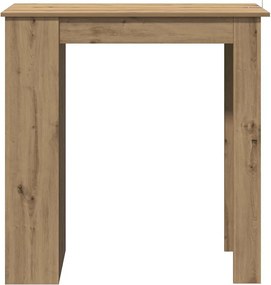 vidaXL Τραπέζι Κονσόλα με Ράφι Καφέ Δρυς 102x50x103,5εκ. Επεξεργ. Ξύλο