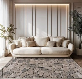 Beauty Home Χαλί Serena Art 9837 Μπεζ,Γκρι 200x290