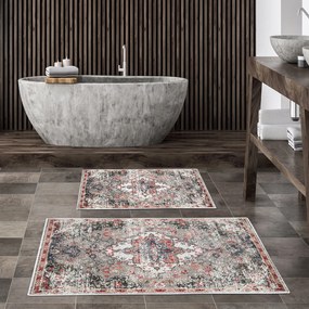 Bathmat Set (2 Pieces) Kt429 Multicolor