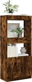 vidaXL Ντουλάπι Καπνιστή Δρυς 63x33x140 εκ. από Επεξεργασμένο Ξύλο