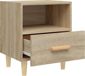 vidaXL Κομοδίνα 2 τεμ. Sonoma Δρυς 40 x 35 x 47 εκ.